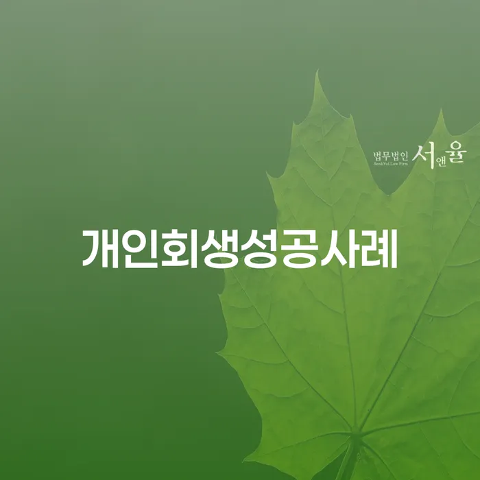 면책확인의소 개인회생으로 현명하게 성향에