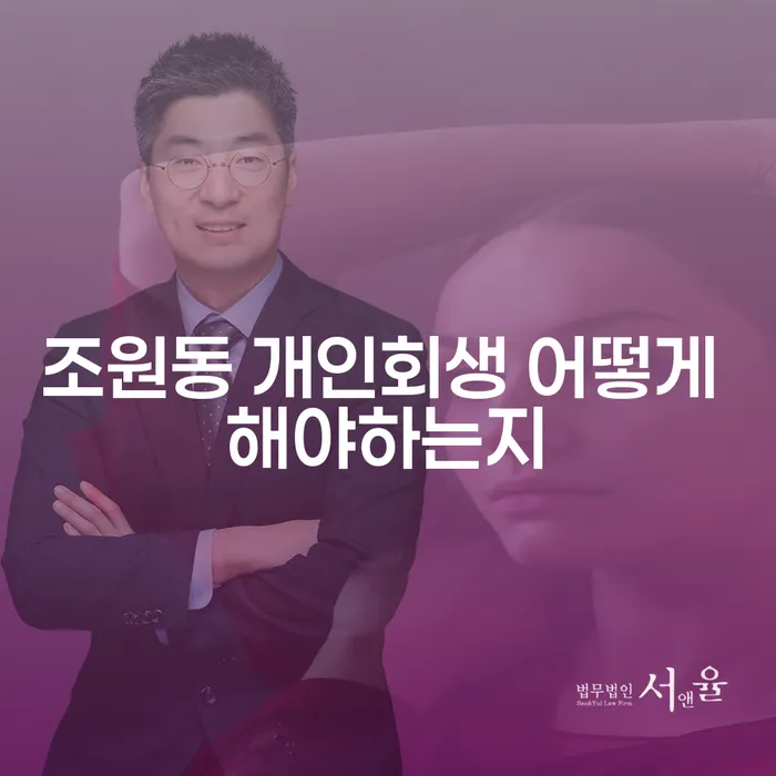 조원동 개인회생 어떻게 해야하는지