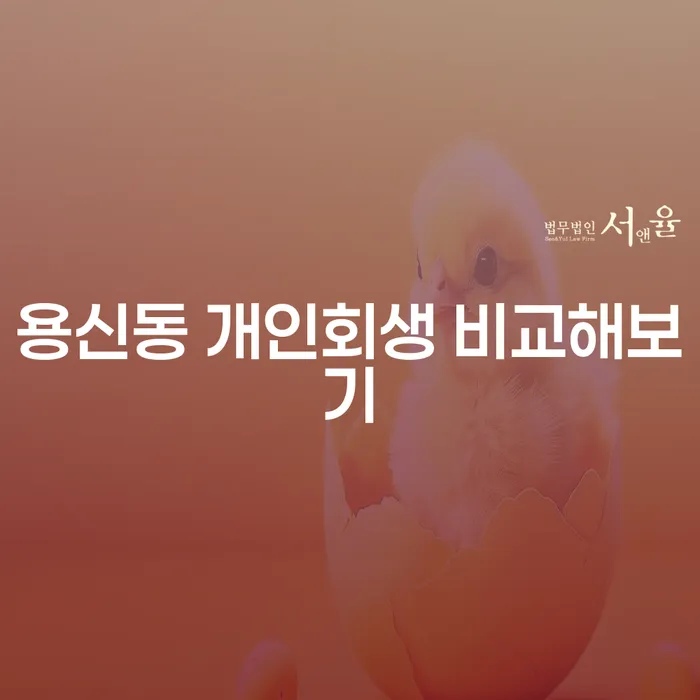 용신동 개인회생 비교해보기