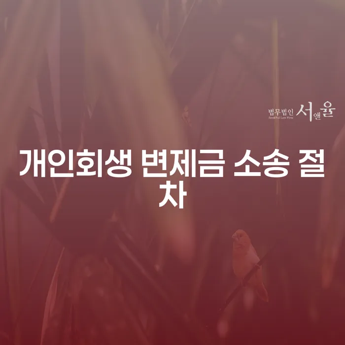 개인회생 변제금 소송 절차, 어떻게 시작해야 할까요?