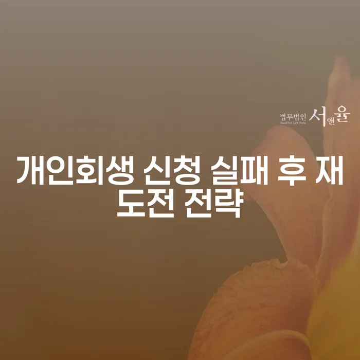 개인회생 신청 실패 후 재도전할 수 있는 방법은?