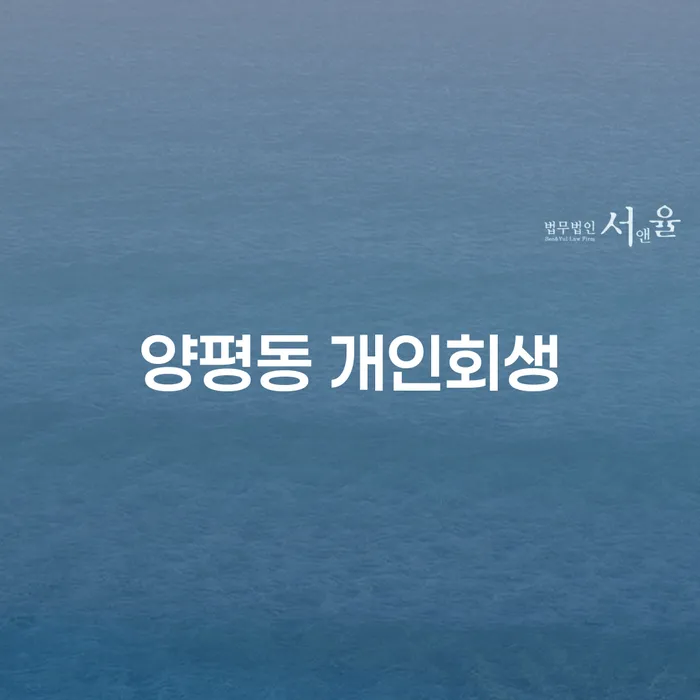 양평동 개인회생, 당신의 채무 문제 해결의 시작은?
