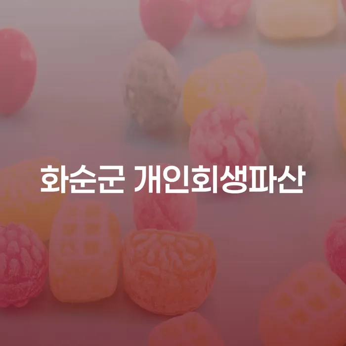 화순군에서 개인회생과 파산을 고려하고 계신가요?